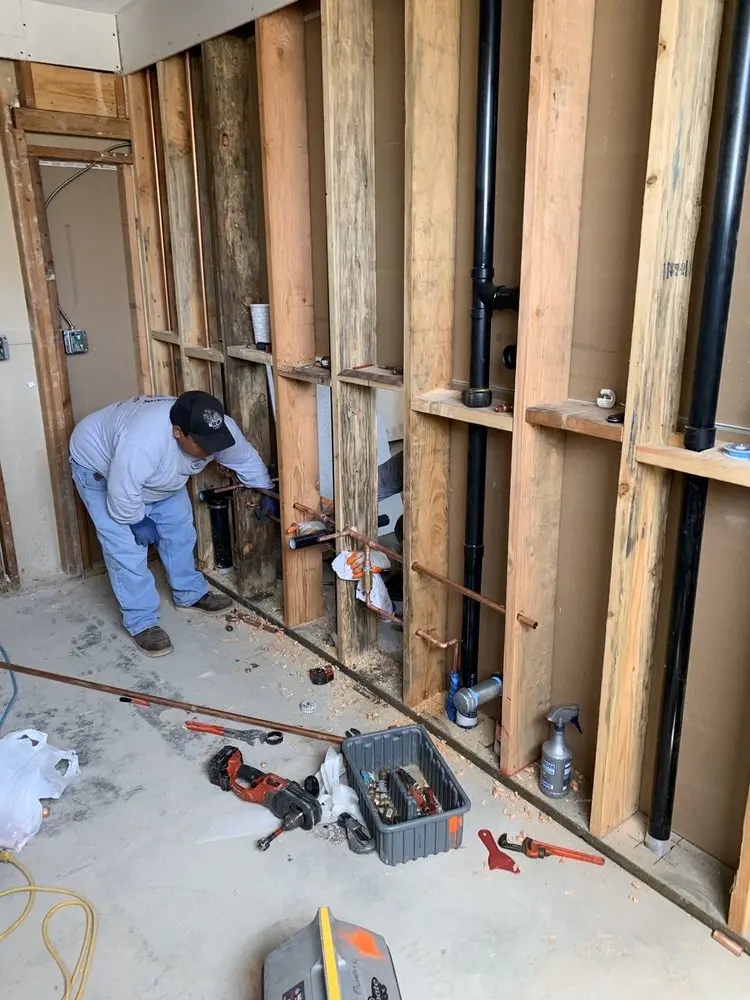 Commercial rough-in plumbing for Water Heater Replacement in Arlington Center